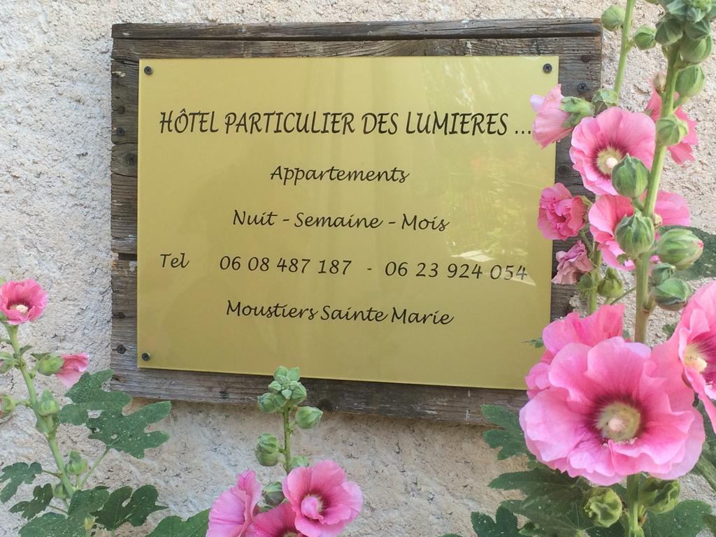 Hotel Particulier Des Lumieres Moustiers-Sainte-Marie Exteriör bild